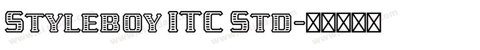 Styleboy ITC Std字体转换